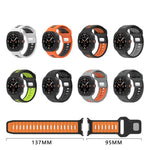 Two Color Reverse Buckle Silicone Watch Band, For Galaxy Watch Ultra2 2026 / 2025 / 1 2024