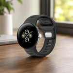 สายรัดนาฬิกาซิลิโคนสองสีแบบหัวเข็มขัดกลับด้าน สำหรับ Google Pixel Watch 4 / Watch 3 45mm