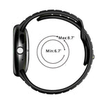 สายรัดนาฬิกาซิลิโคนสองสีแบบหัวเข็มขัดกลับด้าน สำหรับ Google Pixel Watch 4 / Watch 3 45mm