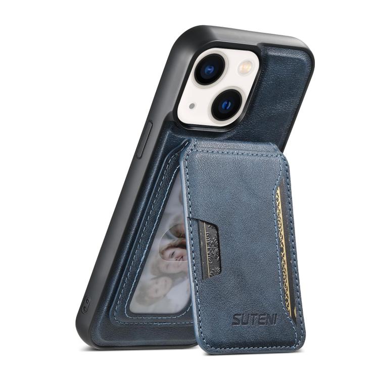 เคสหนังลายหนังวัว Suteni M3 พร้อมกระเป๋าใส่บัตร MagSafe สำหรับ iPhone 13 Pro Max, สำหรับ iPhone 13 Pro, สำหรับ iPhone 13, สำหรับ iPhone 12, สำหรับ iPhone 12 Pro Max, สำหรับ iPhone 12 Pro