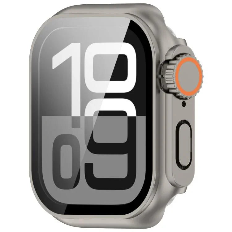 เปลี่ยนเป็นเคสใส่ปุ่ม PC แบบบูรณาการพร้อมฟิล์มกระจกนิรภัย Ultra 49mm สำหรับ Apple Watch Series 6 / 5 / 4 & SE 44mm, สำหรับ Apple Watch Series 6 / 5 / 4 & SE 40mm, สำหรับ Apple Watch Series 11 / 10 46mm, สำหรับ Apple Watch Series 11 / 10 42mm