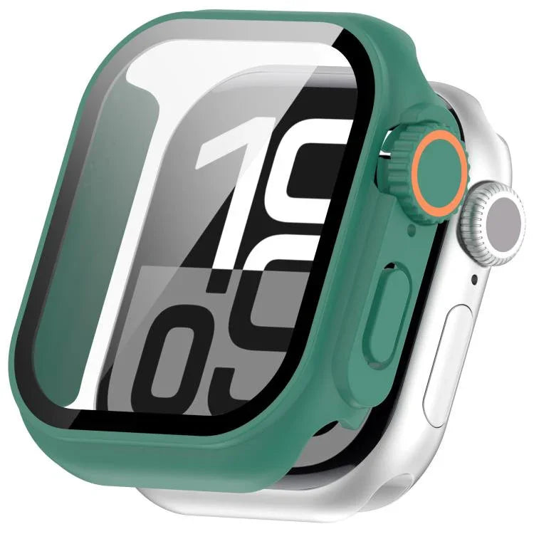 เปลี่ยนเป็นเคสใส่ปุ่ม PC แบบบูรณาการพร้อมฟิล์มกระจกนิรภัย Ultra 49mm สำหรับ Apple Watch Series 6 / 5 / 4 & SE 44mm, สำหรับ Apple Watch Series 6 / 5 / 4 & SE 40mm, สำหรับ Apple Watch Series 11 / 10 46mm, สำหรับ Apple Watch Series 11 / 10 42mm