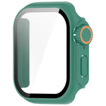 เปลี่ยนเป็นเคสใส่ปุ่ม PC แบบบูรณาการพร้อมฟิล์มกระจกนิรภัย Ultra 49mm สำหรับ Apple Watch Series 6 / 5 / 4 & SE 44mm, สำหรับ Apple Watch Series 6 / 5 / 4 & SE 40mm, สำหรับ Apple Watch Series 11 / 10 46mm, สำหรับ Apple Watch Series 11 / 10 42mm