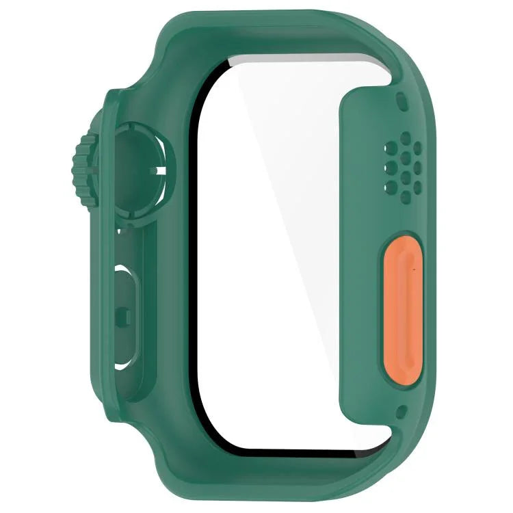 เปลี่ยนเป็นเคสใส่ปุ่ม PC แบบบูรณาการพร้อมฟิล์มกระจกนิรภัย Ultra 49mm สำหรับ Apple Watch Series 6 / 5 / 4 & SE 44mm, สำหรับ Apple Watch Series 6 / 5 / 4 & SE 40mm, สำหรับ Apple Watch Series 11 / 10 46mm, สำหรับ Apple Watch Series 11 / 10 42mm