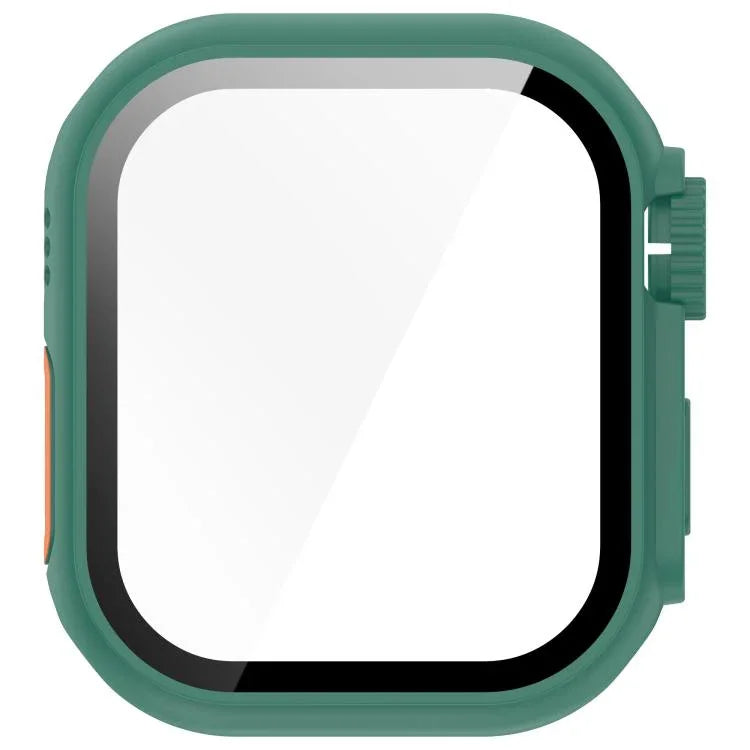 เปลี่ยนเป็นเคสใส่ปุ่ม PC แบบบูรณาการพร้อมฟิล์มกระจกนิรภัย Ultra 49mm สำหรับ Apple Watch Series 6 / 5 / 4 & SE 44mm, สำหรับ Apple Watch Series 6 / 5 / 4 & SE 40mm, สำหรับ Apple Watch Series 11 / 10 46mm, สำหรับ Apple Watch Series 11 / 10 42mm