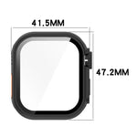 เปลี่ยนเป็นเคสใส่ปุ่ม PC แบบบูรณาการพร้อมฟิล์มกระจกนิรภัย Ultra 49mm สำหรับ Apple Watch Series 6 / 5 / 4 & SE 44mm, สำหรับ Apple Watch Series 6 / 5 / 4 & SE 40mm, สำหรับ Apple Watch Series 11 / 10 46mm, สำหรับ Apple Watch Series 11 / 10 42mm