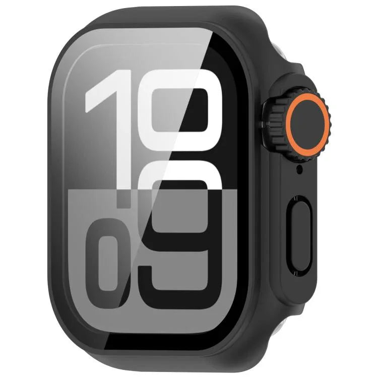 เปลี่ยนเป็นเคสใส่ปุ่ม PC แบบบูรณาการพร้อมฟิล์มกระจกนิรภัย Ultra 49mm สำหรับ Apple Watch Series 6 / 5 / 4 & SE 44mm, สำหรับ Apple Watch Series 6 / 5 / 4 & SE 40mm, สำหรับ Apple Watch Series 11 / 10 46mm, สำหรับ Apple Watch Series 11 / 10 42mm