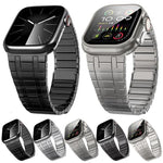 สายรัดนาฬิกาสแตนเลสสตีลแบบแม่เหล็กมิลานลูกปัดเดียว สำหรับ Apple Watch 46mm / 49mm / 45mm / 44mm