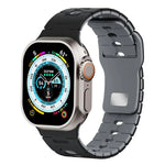 สายรัดนาฬิกาซิลิโคนสองสี สำหรับ Apple Watch 46 มม. / 49 มม. / 45 มม. / 44 มม., สำหรับ Apple Watch 42 มม. / 41 มม. / 40 มม. / 38 มม.