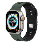 สายรัดนาฬิกาซิลิโคนสองสี สำหรับ Apple Watch 46 มม. / 49 มม. / 45 มม. / 44 มม., สำหรับ Apple Watch 42 มม. / 41 มม. / 40 มม. / 38 มม.