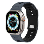 สายรัดนาฬิกาซิลิโคนสองสี สำหรับ Apple Watch 46 มม. / 49 มม. / 45 มม. / 44 มม., สำหรับ Apple Watch 42 มม. / 41 มม. / 40 มม. / 38 มม.