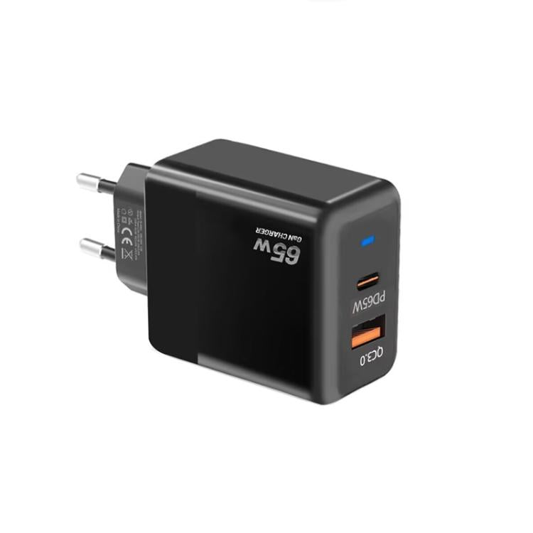 ที่ชาร์จ GaN PD 45W + QC3.0 USB รองรับโปรโตคอลเต็มรูปแบบ ปลั๊ก EU, ปลั๊ก EU