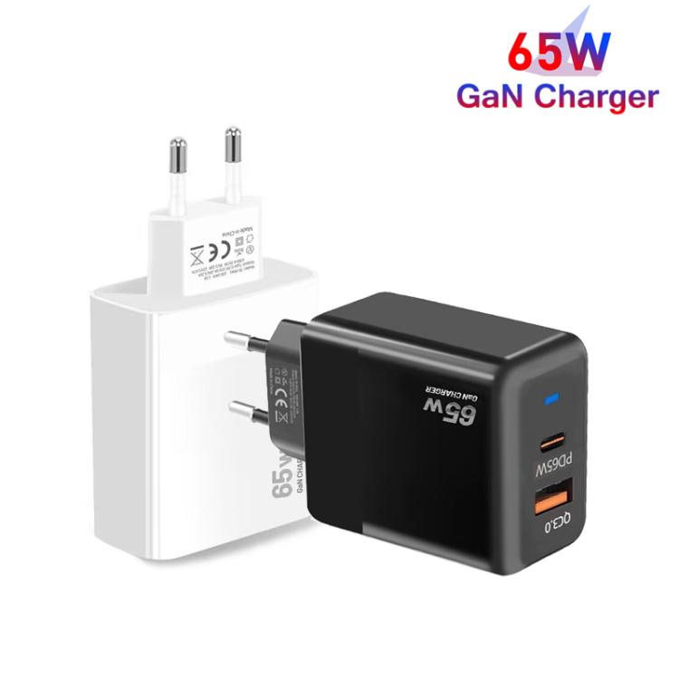 ที่ชาร์จ GaN PD 45W + QC3.0 USB รองรับโปรโตคอลเต็มรูปแบบ ปลั๊ก EU, ปลั๊ก EU