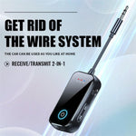 T80 2-in-1 Car AUX / TV / Speakers Wireless Bluetooth-Compatible 5.4 Receiver / Transmitter