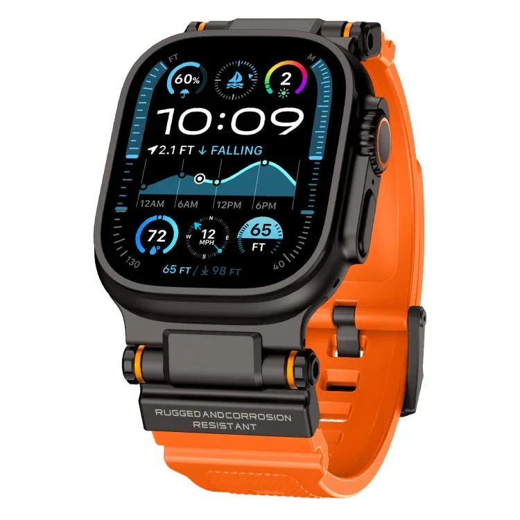 สายรัดนาฬิกา TPU ข้อต่อโลหะสำหรับนักสำรวจกลางแจ้ง Kalebol สำหรับ Apple Watch 46 มม. / 49 มม. / 45 มม. / 44 มม.