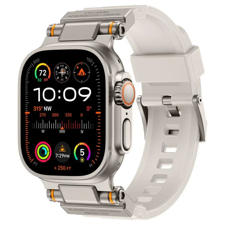 สายรัดนาฬิกา TPU ข้อต่อโลหะสำหรับนักสำรวจกลางแจ้ง Kalebol สำหรับ Apple Watch 46 มม. / 49 มม. / 45 มม. / 44 มม.