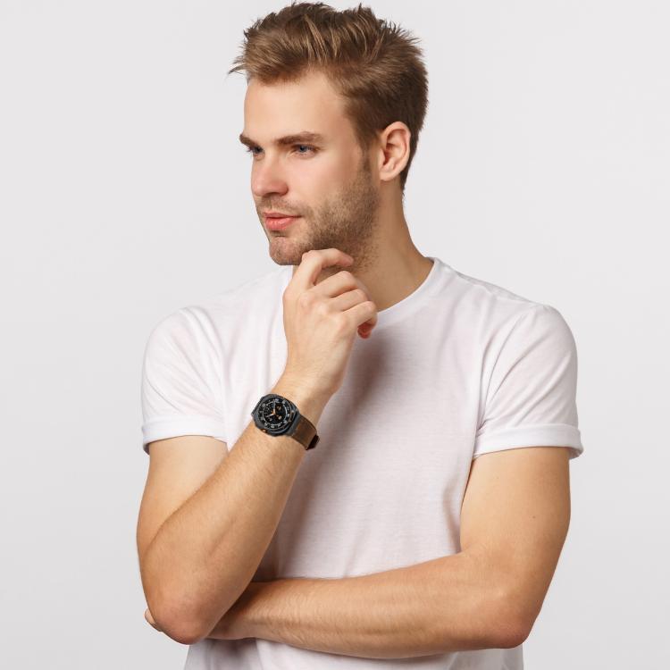 สายรัดนาฬิกาหนัง Crazy Horse สำหรับ Samsung Galaxy Watch Ultra 47mm / Ultra 2025