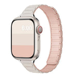 สายรัดนาฬิกาซิลิโคนแม่เหล็กทรงตัวไอสามเม็ด สำหรับ Apple Watch 46mm / 49mm / 45mm / 44mm, สำหรับ Apple Watch 42mm / 41mm / 40mm / 38mm
