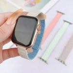 สายรัดนาฬิกาซิลิโคนแม่เหล็กทรงตัวไอสามเม็ด สำหรับ Apple Watch 46mm / 49mm / 45mm / 44mm, สำหรับ Apple Watch 42mm / 41mm / 40mm / 38mm