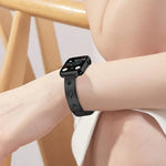 สายรัดนาฬิกาโลหะลายกลีบดอกหิมะ สำหรับ Apple Watch 46mm / 49mm / 45mm / 44mm, สำหรับ Apple Watch 42mm / 41mm / 40mm / 38mm