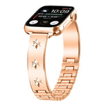 สายรัดนาฬิกาโลหะลายกลีบดอกหิมะ สำหรับ Apple Watch 46mm / 49mm / 45mm / 44mm, สำหรับ Apple Watch 42mm / 41mm / 40mm / 38mm