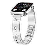 สายรัดนาฬิกาโลหะลายกลีบดอกหิมะ สำหรับ Apple Watch 46mm / 49mm / 45mm / 44mm, สำหรับ Apple Watch 42mm / 41mm / 40mm / 38mm