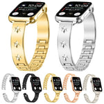 สายรัดนาฬิกาโลหะลายกลีบดอกหิมะ สำหรับ Apple Watch 46mm / 49mm / 45mm / 44mm, สำหรับ Apple Watch 42mm / 41mm / 40mm / 38mm