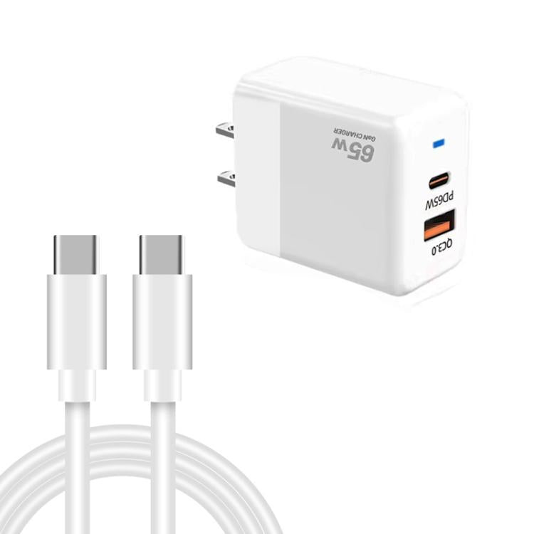 ที่ชาร์จ PD41 GaN PD 45W + USB พร้อมสายข้อมูล Type-C ถึง Type-C ปลั๊ก US, ปลั๊ก UK