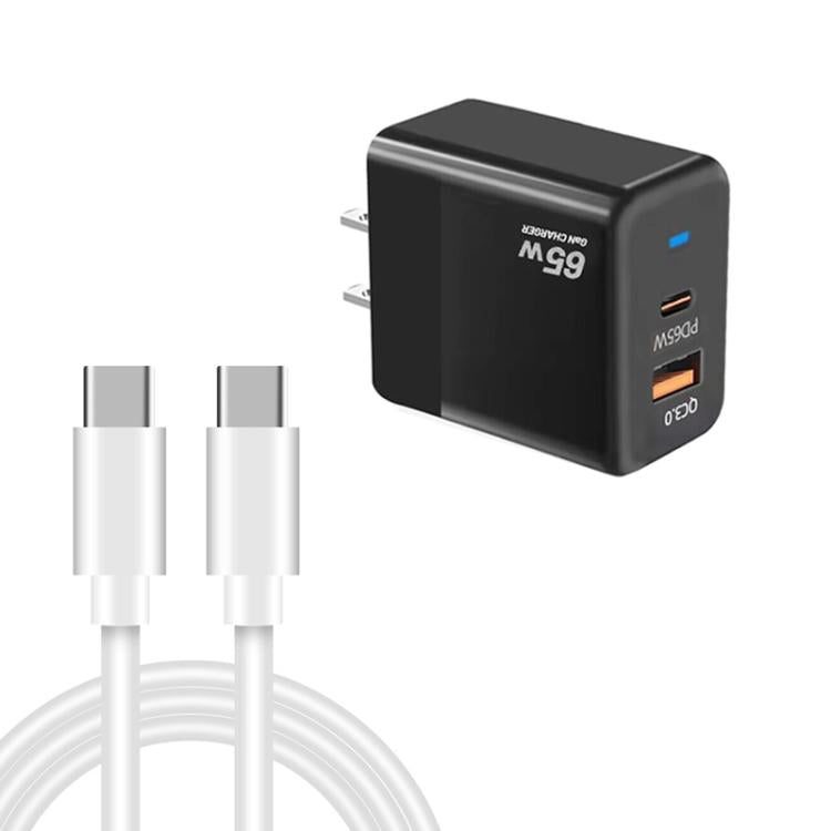 ที่ชาร์จ PD41 GaN PD 45W + USB พร้อมสายข้อมูล Type-C ถึง Type-C ปลั๊ก US, ปลั๊ก UK