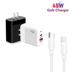 ที่ชาร์จ PD41 GaN PD 45W + USB พร้อมสายข้อมูล Type-C ถึง Type-C ปลั๊ก US, ปลั๊ก UK