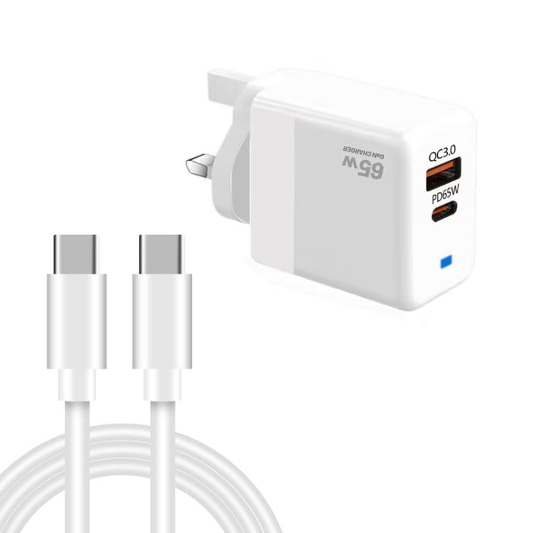 ที่ชาร์จ PD41 GaN PD 45W + USB พร้อมสายข้อมูล Type-C ถึง Type-C ปลั๊ก UK, ปลั๊ก US