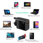ที่ชาร์จ PD41 GaN PD 45W + USB พร้อมสายข้อมูล Type-C ถึง Type-C ปลั๊ก UK, ปลั๊ก US