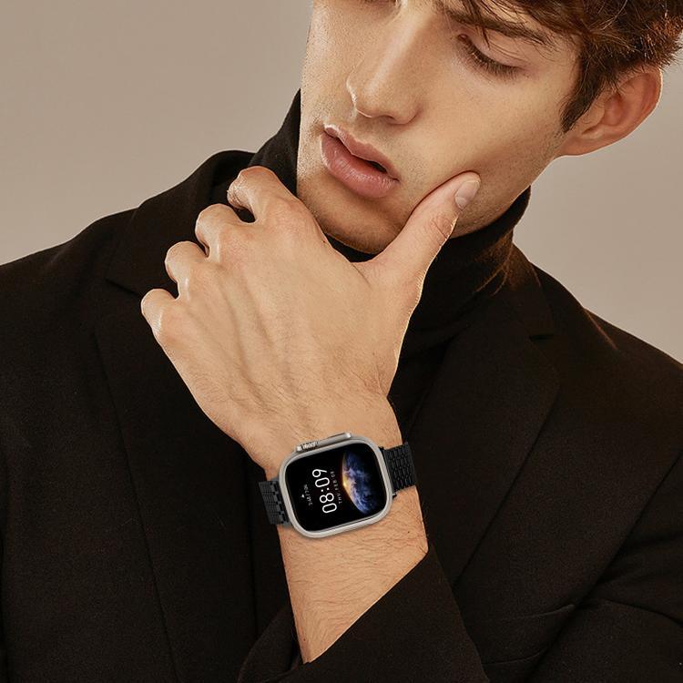 สายรัดนาฬิกาเหล็กแม่เหล็กลูปเก้าลูกปัด สำหรับ Apple Watch 46mm / 49mm / 45mm / 44mm, สำหรับ Apple Watch 42mm / 41mm / 40mm / 38mm