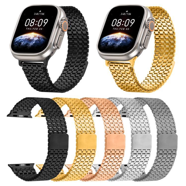 สายรัดนาฬิกาเหล็กแม่เหล็กลูปเก้าลูกปัด สำหรับ Apple Watch 46mm / 49mm / 45mm / 44mm, สำหรับ Apple Watch 42mm / 41mm / 40mm / 38mm