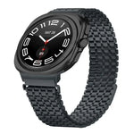 สายรัดนาฬิกาเหล็กกล้าไร้สนิมหัวเข็มขัดแม่เหล็กเก้าลูก สำหรับ Samsung Galaxy Watch Ultra ขนาด 47 มม. / Ultra 2025