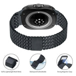 สายรัดนาฬิกาเหล็กกล้าไร้สนิมหัวเข็มขัดแม่เหล็กเก้าลูก สำหรับ Samsung Galaxy Watch Ultra ขนาด 47 มม. / Ultra 2025
