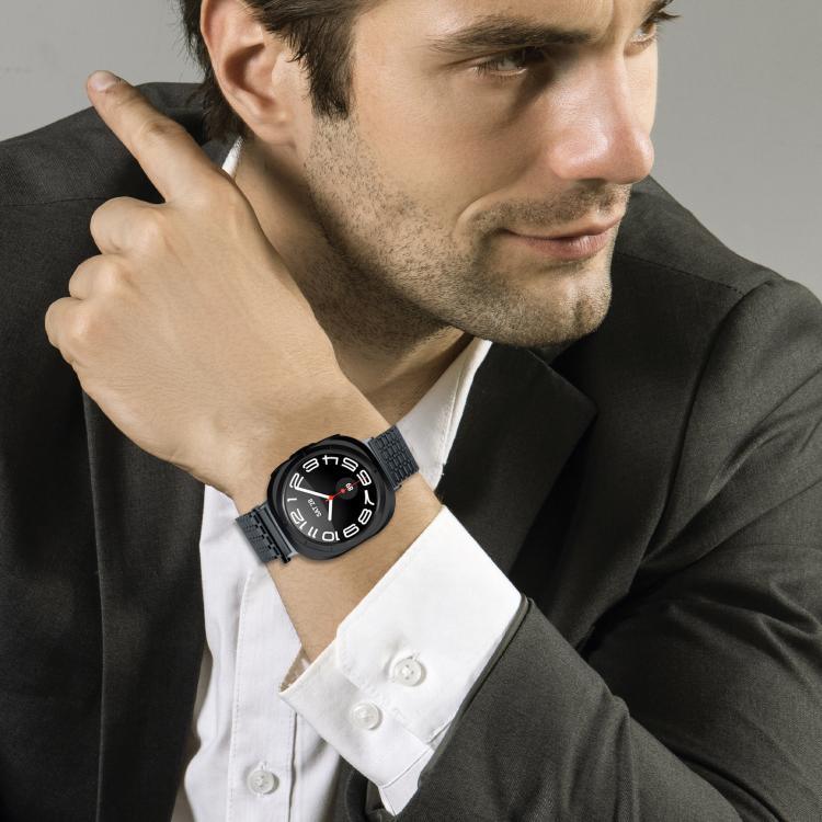 สายรัดนาฬิกาเหล็กกล้าไร้สนิมหัวเข็มขัดแม่เหล็กเก้าลูก สำหรับ Samsung Galaxy Watch Ultra ขนาด 47 มม. / Ultra 2025