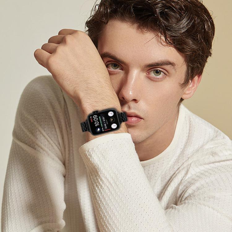 สายรัดนาฬิกาเหล็กหัวเข็มขัดสลิงชอตเอวเล็ก สำหรับ Apple Watch 46mm / 49mm / 45mm / 44mm, สำหรับ Apple Watch 42mm / 41mm / 40mm / 38mm
