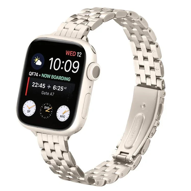 สายรัดนาฬิกาเหล็กหัวเข็มขัดสลิงชอตเอวเล็ก สำหรับ Apple Watch 46mm / 49mm / 45mm / 44mm, สำหรับ Apple Watch 42mm / 41mm / 40mm / 38mm
