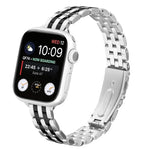 สายรัดนาฬิกาเหล็กหัวเข็มขัดสลิงชอตเอวเล็ก สำหรับ Apple Watch 46mm / 49mm / 45mm / 44mm, สำหรับ Apple Watch 42mm / 41mm / 40mm / 38mm