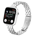 สายรัดนาฬิกาเหล็กหัวเข็มขัดสลิงชอตเอวเล็ก สำหรับ Apple Watch 46mm / 49mm / 45mm / 44mm, สำหรับ Apple Watch 42mm / 41mm / 40mm / 38mm