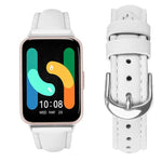 สายรัดนาฬิกาหนังแท้บาง สำหรับ Samsung Galaxy Fit3