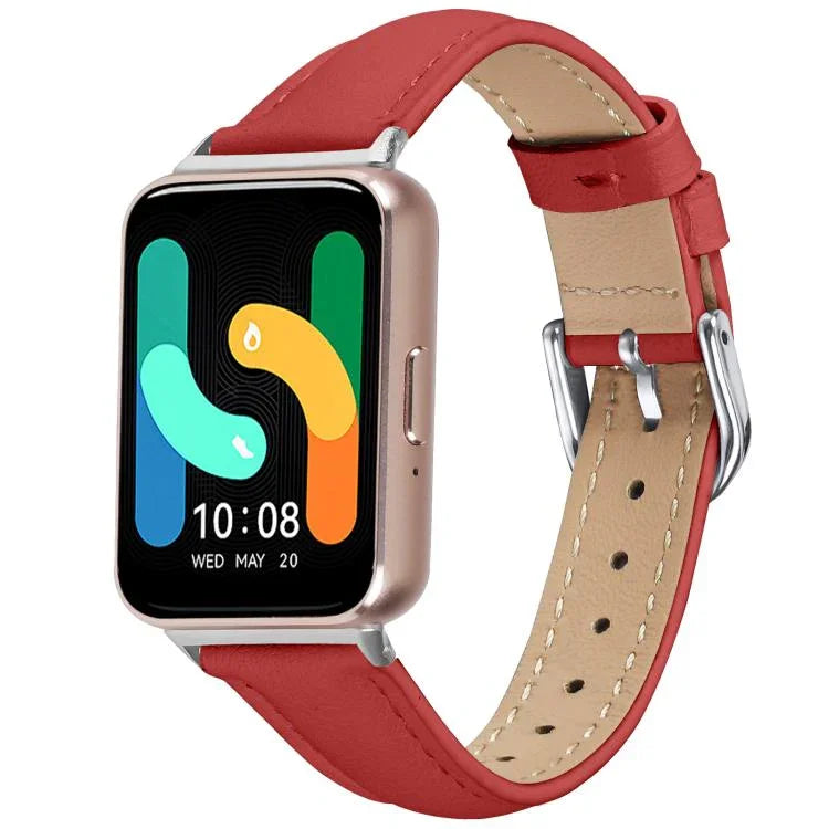 สายรัดนาฬิกาหนังแท้บาง สำหรับ Samsung Galaxy Fit3