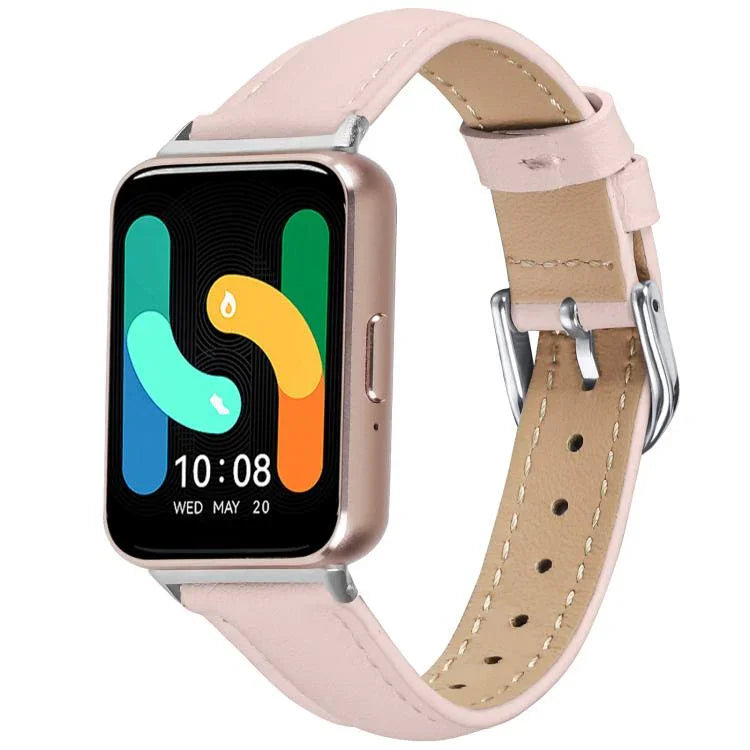 สายรัดนาฬิกาหนังแท้บาง สำหรับ Samsung Galaxy Fit3