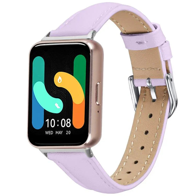 สายรัดนาฬิกาหนังแท้บาง สำหรับ Samsung Galaxy Fit3