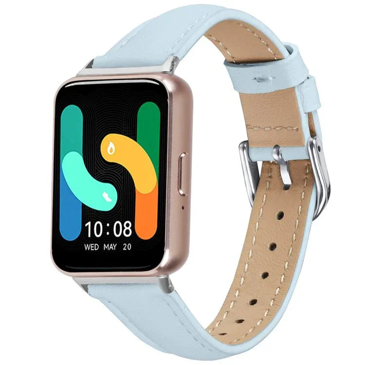 สายรัดนาฬิกาหนังแท้บาง สำหรับ Samsung Galaxy Fit3