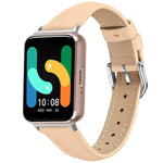สายรัดนาฬิกาหนังแท้บาง สำหรับ Samsung Galaxy Fit3