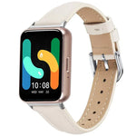 สายรัดนาฬิกาหนังแท้บาง สำหรับ Samsung Galaxy Fit3