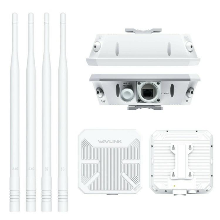 WAVLINK WN588HA2 ตัวขยายสัญญาณ WiFi AP รีพีตเตอร์ AC1200 ดูอัลแบนด์ WiFi Extender ปลั๊ก US, ปลั๊ก UK, ปลั๊ก EU, ปลั๊ก AU