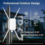 WAVLINK WN588HA2 ตัวขยายสัญญาณ WiFi AP รีพีตเตอร์ AC1200 ดูอัลแบนด์ WiFi Extender ปลั๊ก US, ปลั๊ก UK, ปลั๊ก EU, ปลั๊ก AU